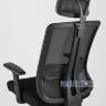 для руководителя TopChairs Post офисное черное обивка сетка ткань крестовина пластик в Самаре