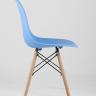 Стул Eames DSW голубой, литой полипропилен, стальной каркас, массив бука, 4 шт. в Самаре