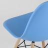 Стул Eames DSW голубой, литой полипропилен, стальной каркас, массив бука, 4 шт. в Самаре