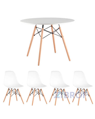 EAMES D100, 4 стула Eames белых в Самаре