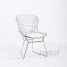 Bertoia хромированный металл с белой подушкой из экокожи в Самаре