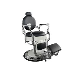 ВИНТАЖНОЕ БАРБЕР КРЕСЛО VINTAGE 004 (WHITE) BLACK