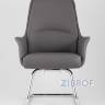 TopChairs Viking офисное серое обивка экокожа, металлический каркас в Самаре