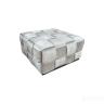N-PUF-222 SVB Пуф плетеный, велюр светло-бежевый 60*60*30см в Самаре