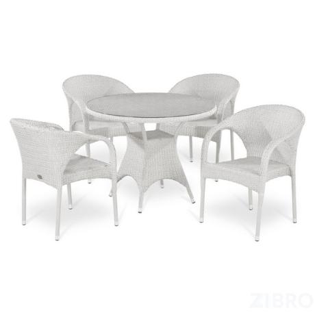 Комплект мебели из иск. ротанга T220CW/Y290W-W2 White (4+1) в Самаре