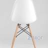 Eames D80 стол стеклянный, 4 стула Eames DSW белые в Самаре