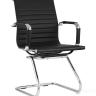 Кресло офисное TopChairs Visit черное в обивке из экокожи в Самаре