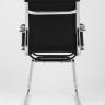Кресло офисное TopChairs Visit черное в обивке из экокожи в Самаре