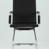 Кресло офисное TopChairs Visit черное в обивке из экокожи в Самаре