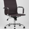 Компьютерное кресло TopChairs City S офисное коричневое, обивка экокожа, механизм качания и регулировки по высоте в Самаре