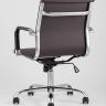 Компьютерное кресло TopChairs City S офисное коричневое, обивка экокожа, механизм качания и регулировки по высоте в Самаре