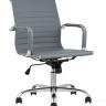 Компьютерное кресло TopChairs City S офисное серое, обивка экокожа, механизм качания и регулировки по высоте в Самаре