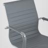 Компьютерное кресло TopChairs City S офисное серое, обивка экокожа, механизм качания и регулировки по высоте в Самаре