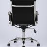 Компьютерное кресло TopChairs City S офисное черное в обивке из экокожи, механизм регулирования по высоте и качания в Самаре