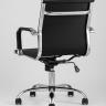 Компьютерное кресло TopChairs City S офисное черное в обивке из экокожи, механизм регулирования по высоте и качания в Самаре