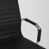Компьютерное кресло TopChairs City S офисное черное в обивке из экокожи, механизм регулирования по высоте и качания в Самаре
