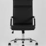 Компьютерное кресло TopChairs Original офисное черное в обивке из экокожи, механизм качания Top Gun в Самаре