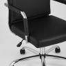 Компьютерное кресло TopChairs Original офисное черное в обивке из экокожи, механизм качания Top Gun в Самаре
