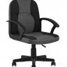 Компьютерное кресло TopChairs Comfort офисное черное в текстильной обивке с механизмом регулировки по высоте в Самаре