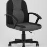 Компьютерное кресло TopChairs Comfort офисное черное в текстильной обивке с механизмом регулировки по высоте в Самаре