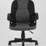 Компьютерное кресло TopChairs Comfort офисное черное в текстильной обивке с механизмом регулировки по высоте в Самаре