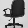 Компьютерное кресло TopChairs Comfort офисное черное в текстильной обивке с механизмом регулировки по высоте в Самаре